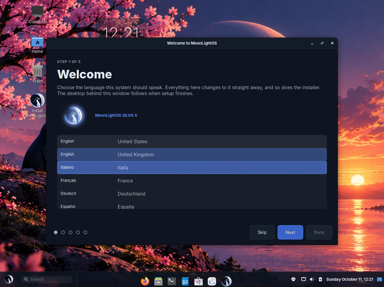 لقطة شاشة من MoonLightOS